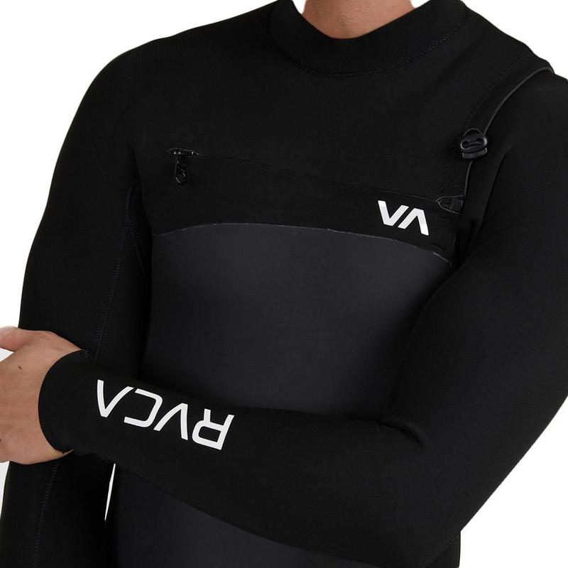 Wetsuit RVCA 3/2 Balance Chest Zip Fullsuit WT23 Black - Roupa de